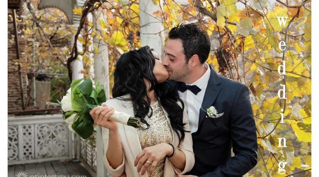 Traditionelle georgische Hochzeit in Tiflis
