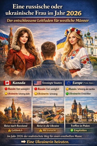Eine russische oder ukrainische Frau heiraten 2026