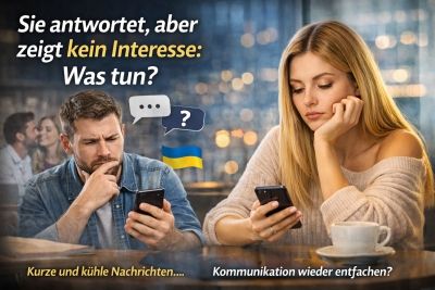 Sie antwortet, zeigt aber kein Interesse: Was tun mit einer Ukrainerin?