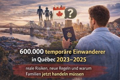 600.000 temporäre Einwanderer in Québec zwischen 2023 und 2025