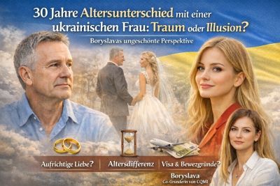 30 Jahre Altersunterschied mit einer ukrainischen Frau: Traum oder Illusion? Boryslavas ungeschminkte Perspektive