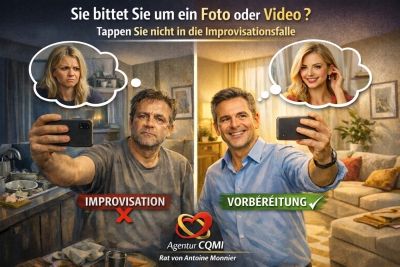 Sie bittet Sie um ein Foto oder Video? Tappen Sie nicht in die Improvisationsfalle