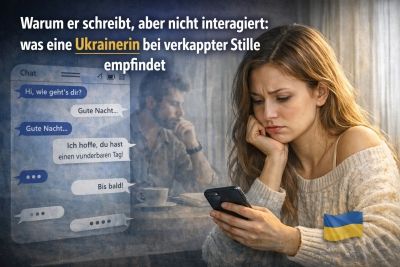 Er schreibt täglich — und sie fühlt sich trotzdem allein: Was eine ukrainische Frau wirklich wahrnimmt
